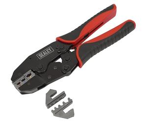 Sealey AK3857 Interchangeable Jaws Ratchet Crimping Tool