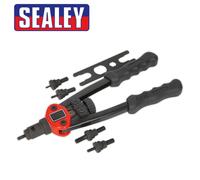 Sealey AK3984 Braccio Corto Cuciture Dado Rivettatrice Nutsert Rivetto Captive