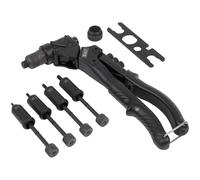 Sealey Testa Girevole 2 IN 1 Rivettatrice E Rivetto Dado Attrezzo Kit Four Sizes