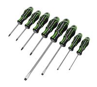 Sealey Gripmax Cacciavite Set 8pc - Impugnatura Morbida Alta Potenza Hi-Vis