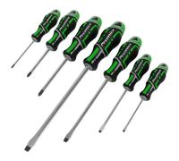 Sealey Screwdriver Set Impugnatura Massimo 7pc - Alta Visibilità Verde AK4325HV