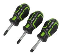 Sealey AK4328HV Premier Gripmax Stubby Set Cacciaviti 3pc - Alta Visibilità