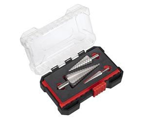 Sealey, AK4746, Flauto HSS set passo trapano (3 pezzi), Fresa per trapano