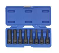 Sealey Urto Esagonale Presa Set di Punte 8pc 1.3cmSq Drive AK5601