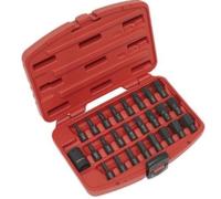 Set Di Bit Sealey Impact TRX-Star/Hex/Spline 25 Pezzi 1/2" Sq Drive AK5612