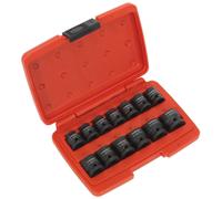 Sealey Metriche Impact Presa Set 13pc 1.3cmSq Drive Profilo Basso AK5613LP