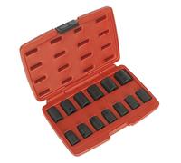 Sealey AK5613M 13pc 1/2" Sq Drive Impact Presa Set - Metrico - Rosso, 1/2"