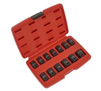Sealey Metrico Urto Presa Set 13pc 1.3cmSq Drive 12-Point Inscatolato AK5614M