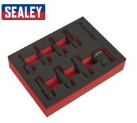 Sealey Urto Esagonale Presa Set di Punte 8pc 1cmSq Drive AK5620