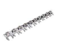 Sealey AK5989 Crows Piedi Chiave a Forchetta Set 10pc 1cmSq Guida Metrica