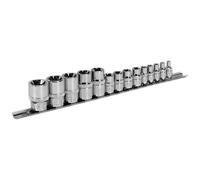 Sealey Set bussole Torx a stella 14 pezzi E4-E24 attacco quadro 0,6/1/1,3 cm AK618