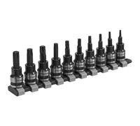 Sealey Trx-A Set Punte Chiave 10pc 1cmSq Drive Serie Nera AK6207B