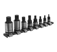 Sealey AK6214B Set Di Inserti Per Bussole A Spline 8pz 1/4 3/8 1/2 Attacco Quad.