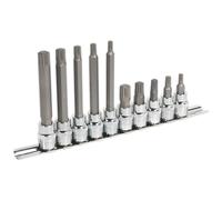 Sealey Scanalate Presa Set di Punte 10pc 1cmSq Drive AK6216