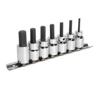 Sealey AK62253 Chiave Esagonale Set Punte 7pc 1cmSq Guida Metrica