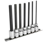 Sealey AK62254 Chiave Esagonale Set Punte 7pc 1cmSq Drive 110mm Metrico