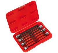 Sealey AK62255 Chiave Esagonale Set Punte 7pc 1cmSq Drive 150mm Metrico