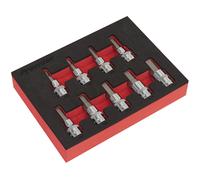 Sealey Chiave Esagonale Set Punte 9pc 1cmSq Drive - Metrico AK6240