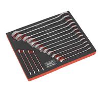 Set Chiavi Combinate 16pc Metrico - Sealey AK63255 Nuovo