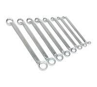 Sealey Inclinato Doppio Terminale Anello Chiave Set 8pc Metrico AK6327