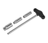 Sealey AK6550 T-Bar & Gomma Inserti Presa Candela Accensione Set 4pc 1cmSq Drive
