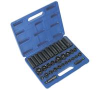 Sealey Urto Presa Set 32pc Standard Profondo 1cm & 1.3cmD Metric Imperial AK681