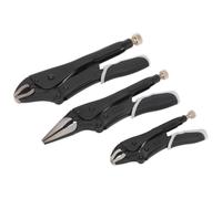 Sealey AK6863B Bloccaggio Pinze Set 3pc Quick Release - Nero Serie