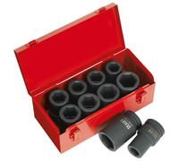 Sealey AK689 Impact Presa Set 10pc Profondo 2.5cm Sq Drive Metrico/Cuscinetto