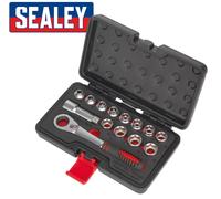 Sealey AK6926 Presa Set 14pc Penetranti Profilo Basso Walldrive Metrico