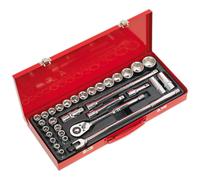 Sealey AK693 Presa Set 32pc 1.3cmsq Guida Metrica/Cuscinetto