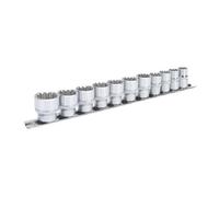 Sealey Totale Chiavi a Bussola Set 11pc 1cmD Metrico Pienamente Lucidato AK69911