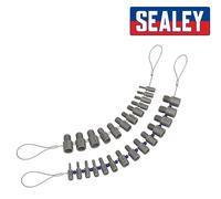 Sealey AK70NBC Dado & Bullone Filo Checker Cuscinetto Metrico Misura & Passo