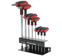 Sealey Estremità a Sfera Set Chiavi Esagonali 8pc Manico a T Metrico AK7195