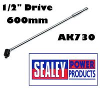Sealey AK730 Breaker BAR 600mm 1.3cmSq Drive Barra di Potenza 61cm Cromo Vanadio