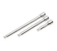 Sealey 1cmSq Drive Wobble Rigido Prolunga Set 3pc Misure 75 150 200mm AK763