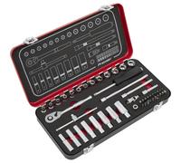 Sealey AK7920 Premier Platino Presa Set 0.6cmSq Drive 49pc