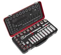 Sealey AK7922 Premier Platino Presa Set 1cmSq Drive 32pc