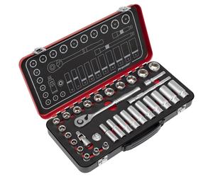 Sealey AK7922 Premier Platino Presa Set 1cmSq Drive 32pc