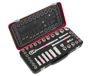 Sealey AK7923 Premier Platino Metrico/Cuscinetto Presa Set 1cmSq Drive 37pc