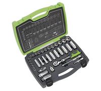 Sealey AK7960 socket set 34PC 3/20,3 cm Drive SQ Walldrive® metrico