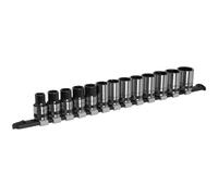 Sealey AK7994 Presa Set 13pc 1.3cmSq Guida Metrica - Serie Nera