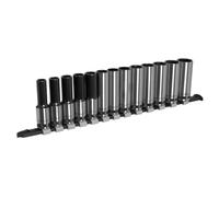 Sealey AK7995 13pc 1/2 "Sq Drive Deep Socket Set - Black Series