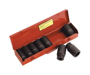 Sealey Ak80/9m Impact Presa Set 8pc 3/4""Sq Drive Metrica Profonda