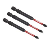 Sealey AK8254 Phillips / a Croce #1 Impact Potenza Strumento Pezzi 75mm - 3pc