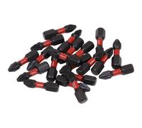 Sealey AK8273 Pozi #2 Impact Potenza Strumento Pezzi 25mm - 20pc