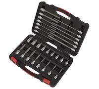 Sealey Esagonale Presa Set di Punte 30pc 1cmSq Drive - Platino Serie AK89000