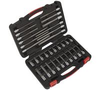 Sealey Professionale Trx-Star Bussola Torx Set Punte 30pc 1cmSq Drive T20 - T70