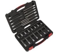 Sealey Scanalate Presa Set di Punte 26pc 1cmSq Drive - Platino Serie AK89002