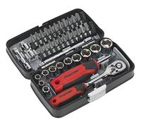 Presa & Set di Punte 38pc 0.6cmSq Guida AK8945 Sealey Nuovo