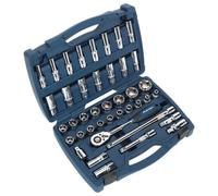Sealey Presa Set 41pc 1.3cmSq Drive Walldrive® Metrico AK8993